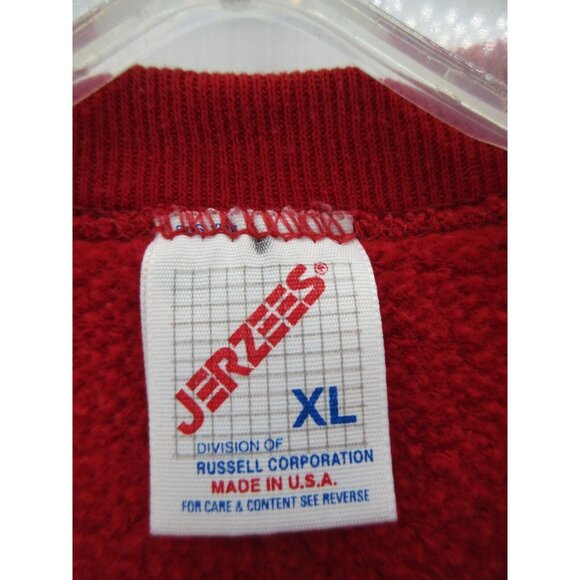 VINTAGE Jerzees Sweatshirt XL Pullover 80s 90s Blank Casual Crewneck - Picture 8 of 10